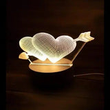 Heart 3D Illusion Lamp