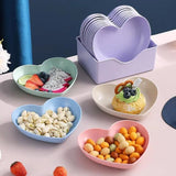 8 Pcs Multicolor Random Shaped Plate Set With Stand