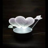 Heart 3D Illusion Lamp